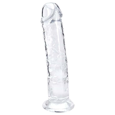 Dildo piccolo da 7 pollici, morbido realistico giocattolo del sesso per principianti Jelly Dildo trasparente con forte ventosa per donna/uomo/gay