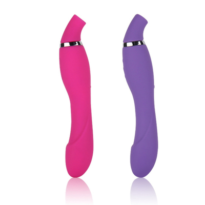 Vibratore per succhiare il clitoride, Vibratori di dildo per clitoride con aspirazione e vibrazione, Vibratore G per clitoride impermeabile