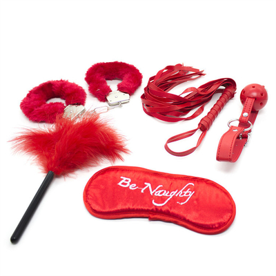 5pcs/set SM Products Bondage PU Leather Fetish Kit Restrizioni Slave Sex Toy Bondage Kits Per Coppie