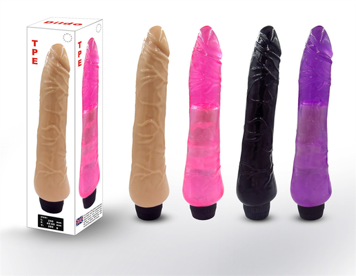 Stimolante del clitoride a punto G Vibratore di gelatina di silicone Dildo per donne