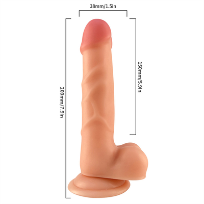 Software di alta qualità all'esterno duro all'interno pene di silicone artificiale sesso adulto enorme dildo