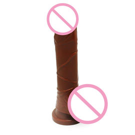 Sesso realistico inodoro Toy Strong Suction Cup Silicone del dildo per le donne