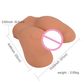 Giocattoli maschii del sesso anale della vagina del masturbatore di vibrazione 3D della bambola realistica impermeabile del sesso