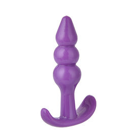 Rosa/giocattoli anali della maniglia silicone porpora di Ring Anal Plug Vagina Soft per la donna