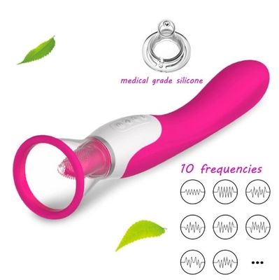 Capezzolo adulto dei giocattoli del sesso del punto G del vibratore del ODM che succhia stimolatore