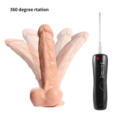 Giocattolo del sesso del dildo di rotazione di 360 gradi