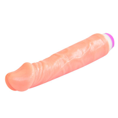 Pene artificiale del pene di Stepless del dildo del TPE del vibratore realistico del pene per la femmina