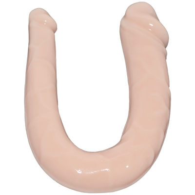 Prodotto sexy del doppio della testa dildo lungo realistico di gomma enorme del pene per la femmina
