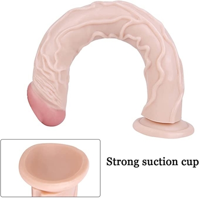 Dildo mostruoso realistico spesso flessibile realistico da 15 pollici con forte ventosa