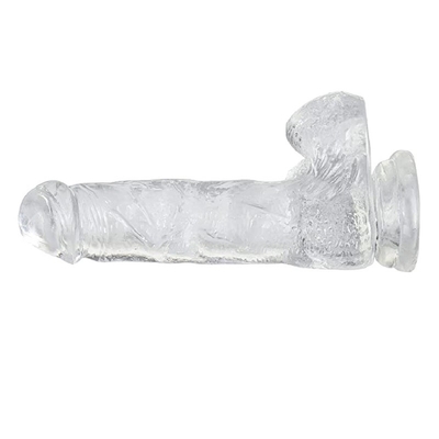 Coppia principianti Dildo realistico ultra morbido con albero curvo e sfere