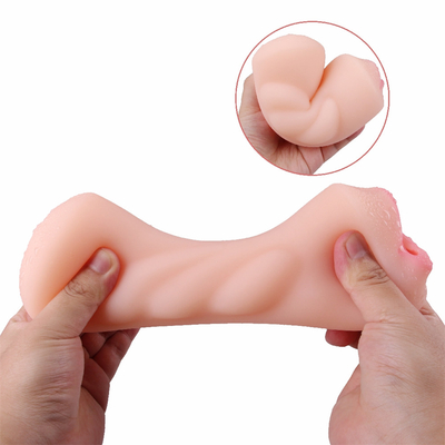 Giocattolo del sesso del foro della vagina del campione libero doppio del masturbatore della bocca degli aerei della tazza della gola profonda intima purulenta orale realistica del buttero per
