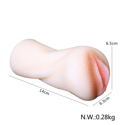 Tasca elastica della vagina strutturata realistica purulenta per il sesso degli uomini