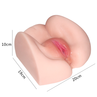 Asino a grandezza naturale del bottino della vagina costolata realistica del masturbatore