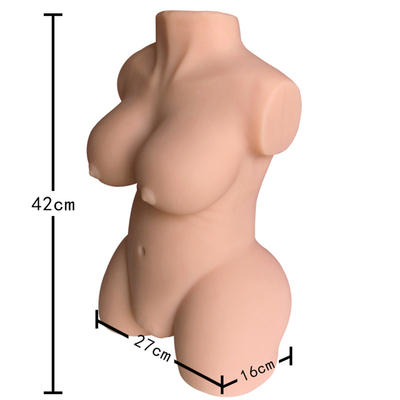 Masturbazione della vagina dell'asino del seno di Toy Hot Selling Half Body del silicone realistico reale grande per il maschio degli uomini