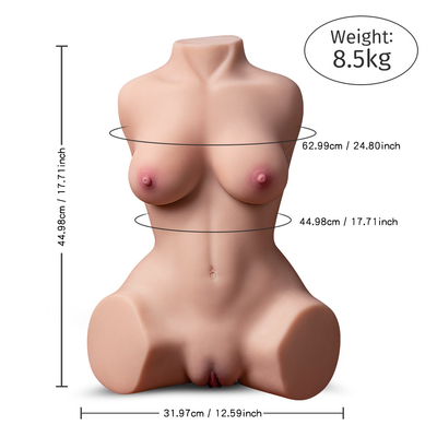 Mezza bambola del sesso del muscolo del corpo 10kg del silicio pieno con il giocattolo reale di scheletro del sesso della bambola di amore della ragazza di masturbazione per gli uomini