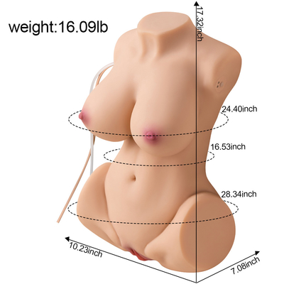 Il seno realistico diretto di prezzo di vendita 8.5kg della fabbrica purulento masturba bambola del sesso del torso del corpo dei prodotti del sesso la mezza per l'uomo