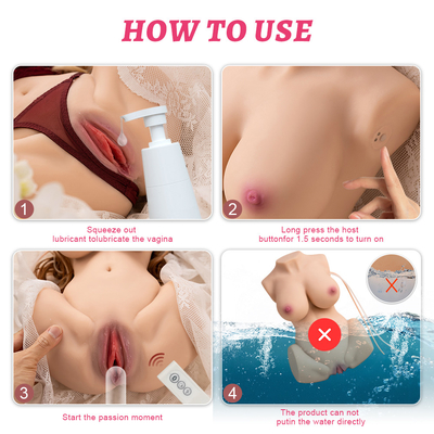 Il seno realistico diretto di prezzo di vendita 8.5kg della fabbrica purulento masturba bambola del sesso del torso del corpo dei prodotti del sesso la mezza per l'uomo