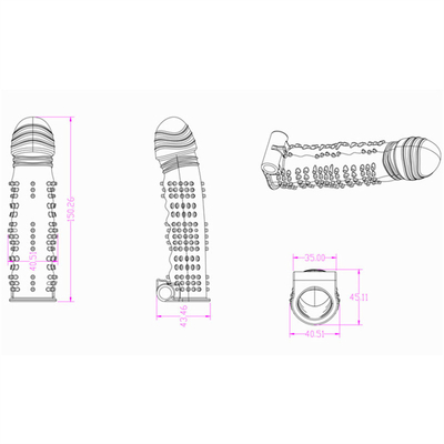 Estensione della manica del pene di Europa per il giocattolo di gomma sicuro maschio del sesso