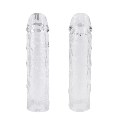 Pene realistico del silicone del gallo della manica di estensione del pene degli uomini di Toy Dildo Extender Condoms For del sesso