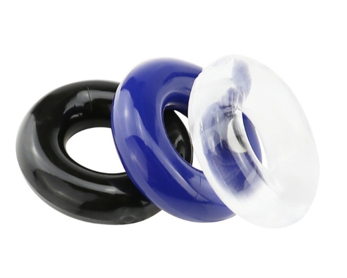 Pene ad azione ritardata Ring Crystal Ring Color Random Silicone Ring per il maschio