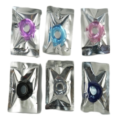 Pene ad azione ritardata Ring Crystal Ring Color Random Silicone Ring per il maschio