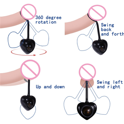 Gallo di gomma Ring For Men Sex Toy di vibrazione di Ring Silicone Vibrator Delay Ejaculation del pene