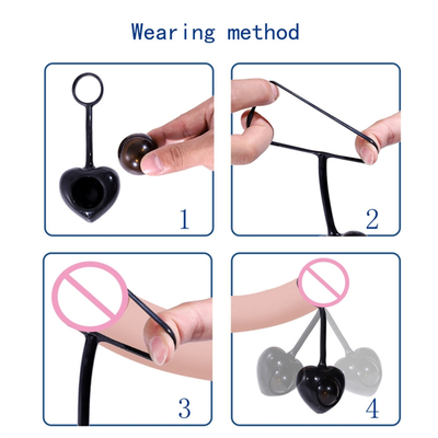Gallo di gomma Ring For Men Sex Toy di vibrazione di Ring Silicone Vibrator Delay Ejaculation del pene