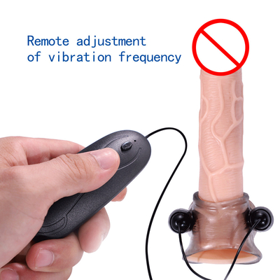 Prodotti per adulti gratuiti TPE G Spot Maschio Vibrating Penis Cock Ring Per Penis