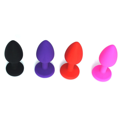 Giocattoli adulti gay anali del silicone di Chastity Anal Plug Adult Toy della spina ingioiellata portatile di estremità per gli uomini