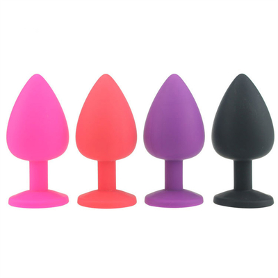 Giocattoli adulti gay anali del silicone di Chastity Anal Plug Adult Toy della spina ingioiellata portatile di estremità per gli uomini