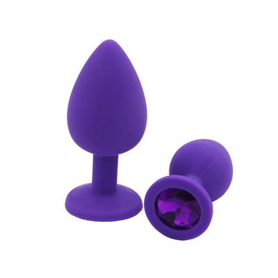 Giocattoli adulti gay anali del silicone di Chastity Anal Plug Adult Toy della spina ingioiellata portatile di estremità per gli uomini
