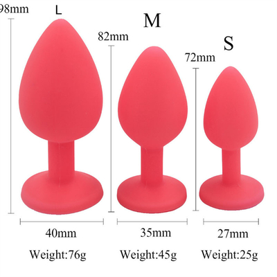 Giocattoli adulti gay anali del silicone di Chastity Anal Plug Adult Toy della spina ingioiellata portatile di estremità per gli uomini