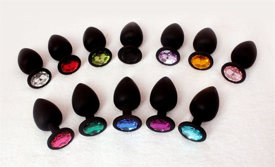 Giocattoli adulti gay anali del silicone di Chastity Anal Plug Adult Toy della spina ingioiellata portatile di estremità per gli uomini