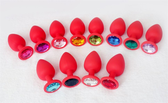 Giocattoli adulti gay anali del silicone di Chastity Anal Plug Adult Toy della spina ingioiellata portatile di estremità per gli uomini