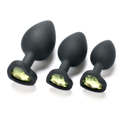 Giocattoli adulti gay anali del silicone di Chastity Anal Plug Adult Toy della spina ingioiellata portatile di estremità per gli uomini