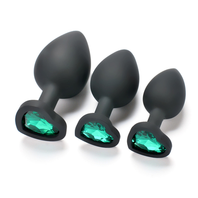 Giocattoli adulti gay anali del silicone di Chastity Anal Plug Adult Toy della spina ingioiellata portatile di estremità per gli uomini