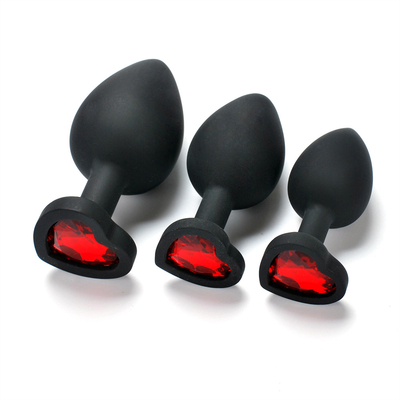 Giocattoli adulti gay anali del silicone di Chastity Anal Plug Adult Toy della spina ingioiellata portatile di estremità per gli uomini