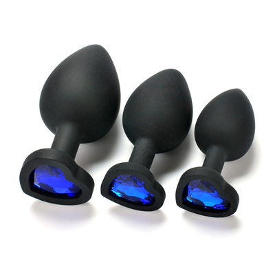 Giocattoli adulti gay anali del silicone di Chastity Anal Plug Adult Toy della spina ingioiellata portatile di estremità per gli uomini
