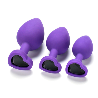 Giocattoli adulti gay anali del silicone di Chastity Anal Plug Adult Toy della spina ingioiellata portatile di estremità per gli uomini