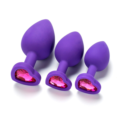 Giocattoli adulti gay anali del silicone di Chastity Anal Plug Adult Toy della spina ingioiellata portatile di estremità per gli uomini