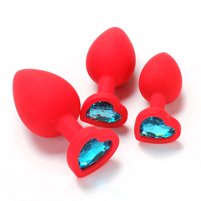 Giocattoli adulti gay anali del silicone di Chastity Anal Plug Adult Toy della spina ingioiellata portatile di estremità per gli uomini