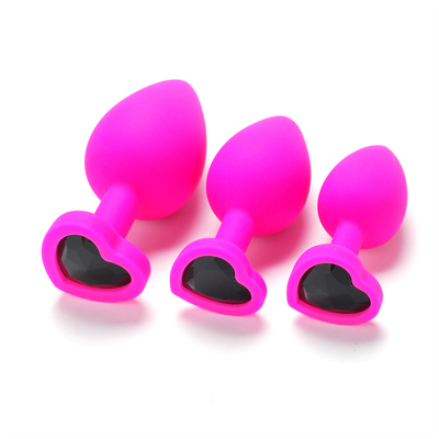 Giocattoli adulti gay anali del silicone di Chastity Anal Plug Adult Toy della spina ingioiellata portatile di estremità per gli uomini