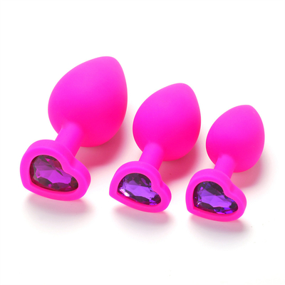 Giocattoli adulti gay anali del silicone di Chastity Anal Plug Adult Toy della spina ingioiellata portatile di estremità per gli uomini