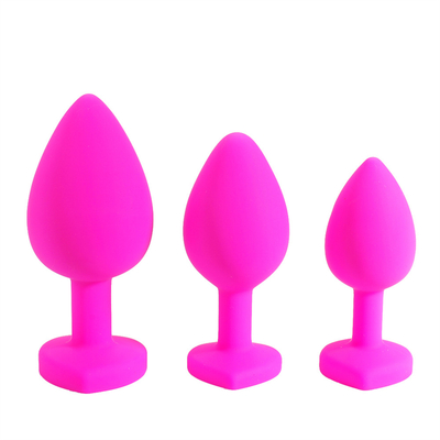Giocattoli adulti gay anali del silicone di Chastity Anal Plug Adult Toy della spina ingioiellata portatile di estremità per gli uomini