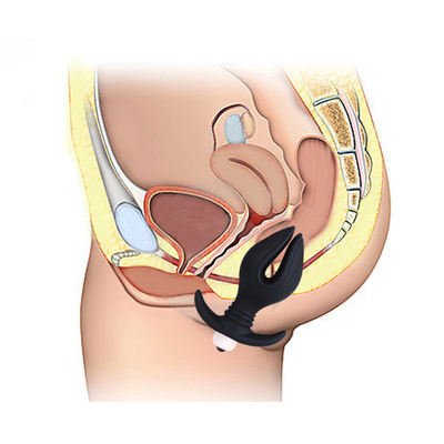 Spina anale speciale anale del silicone con le pallottole di vibrazione