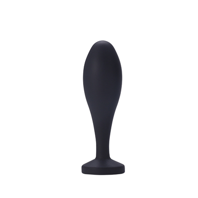 Il sesso anale del silicone del drop shipping gioca l'insieme anale della spina del massaggiatore di progettazione della goccia di acqua della spina anale nera di estremità
