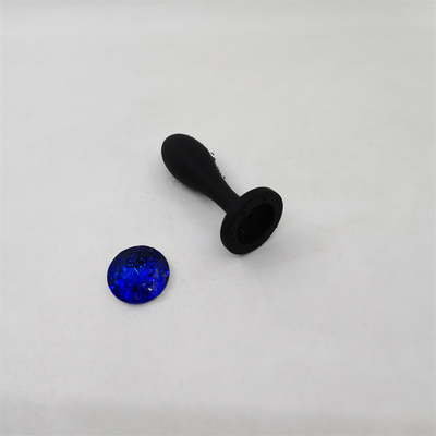 Il sesso anale del silicone del drop shipping gioca l'insieme anale della spina del massaggiatore di progettazione della goccia di acqua della spina anale nera di estremità