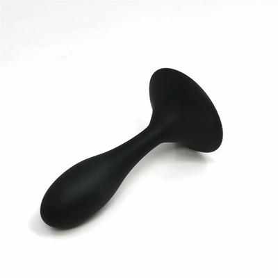 Il sesso anale del silicone del drop shipping gioca l'insieme anale della spina del massaggiatore di progettazione della goccia di acqua della spina anale nera di estremità