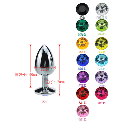 Diversi colori Gioielli sessuali Metalli di anal plug per adulti