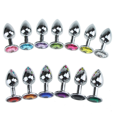 Diversi colori Gioielli sessuali Metalli di anal plug per adulti